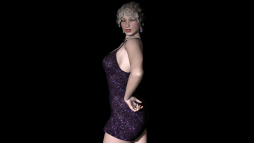 Картинка 3д+графика people+ люди взгляд девушка фон