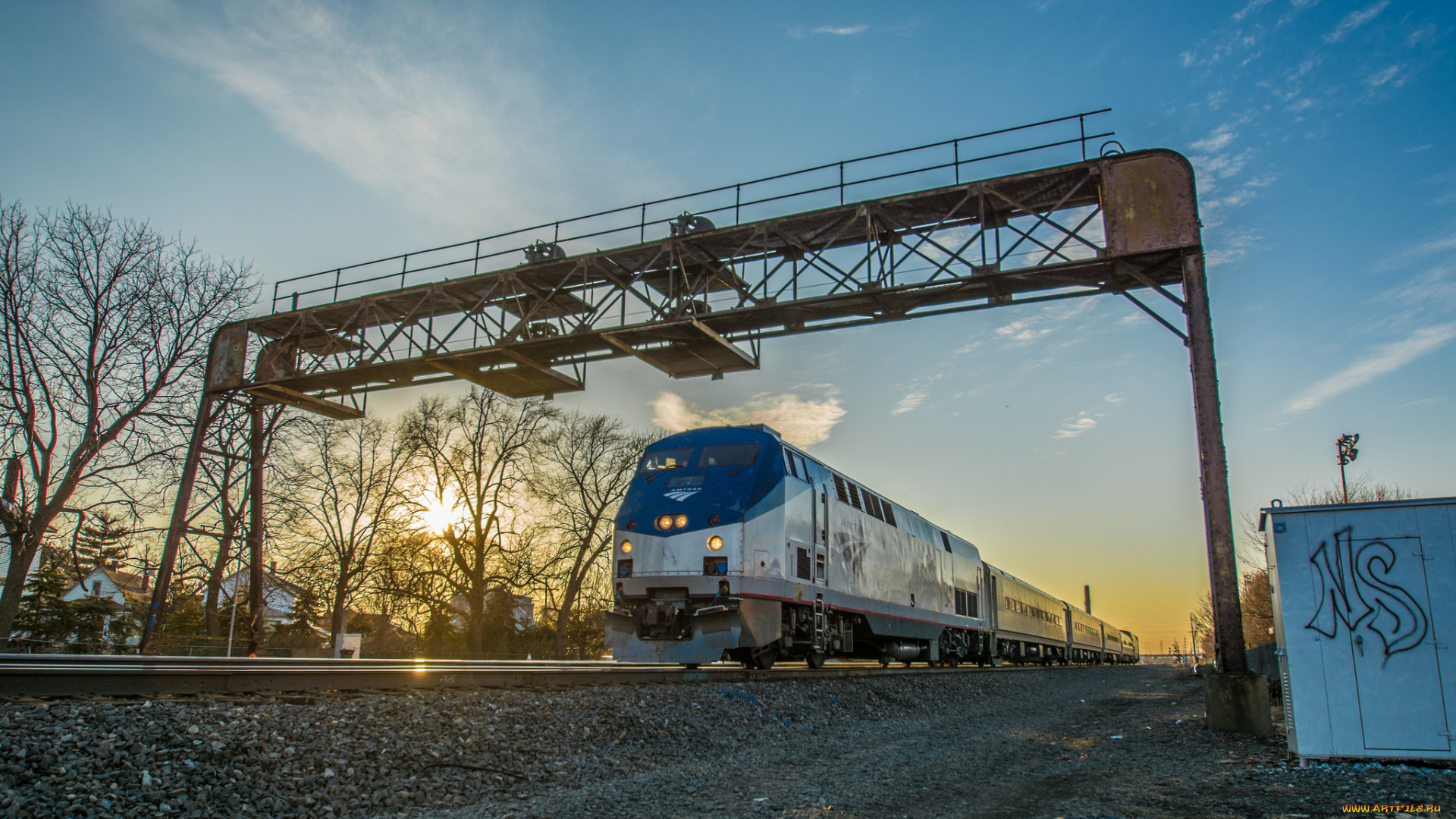 техника, поезда, дорога, локомотив, железная, состав