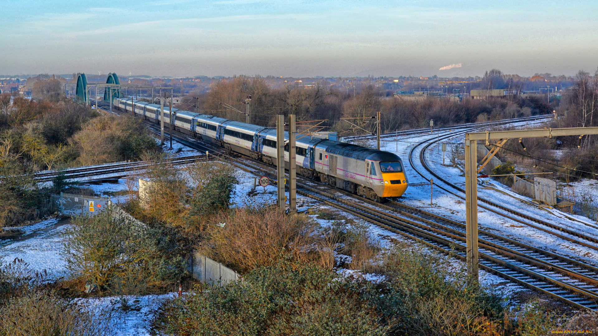 техника, поезда, состав, локомотив, дорога, железная