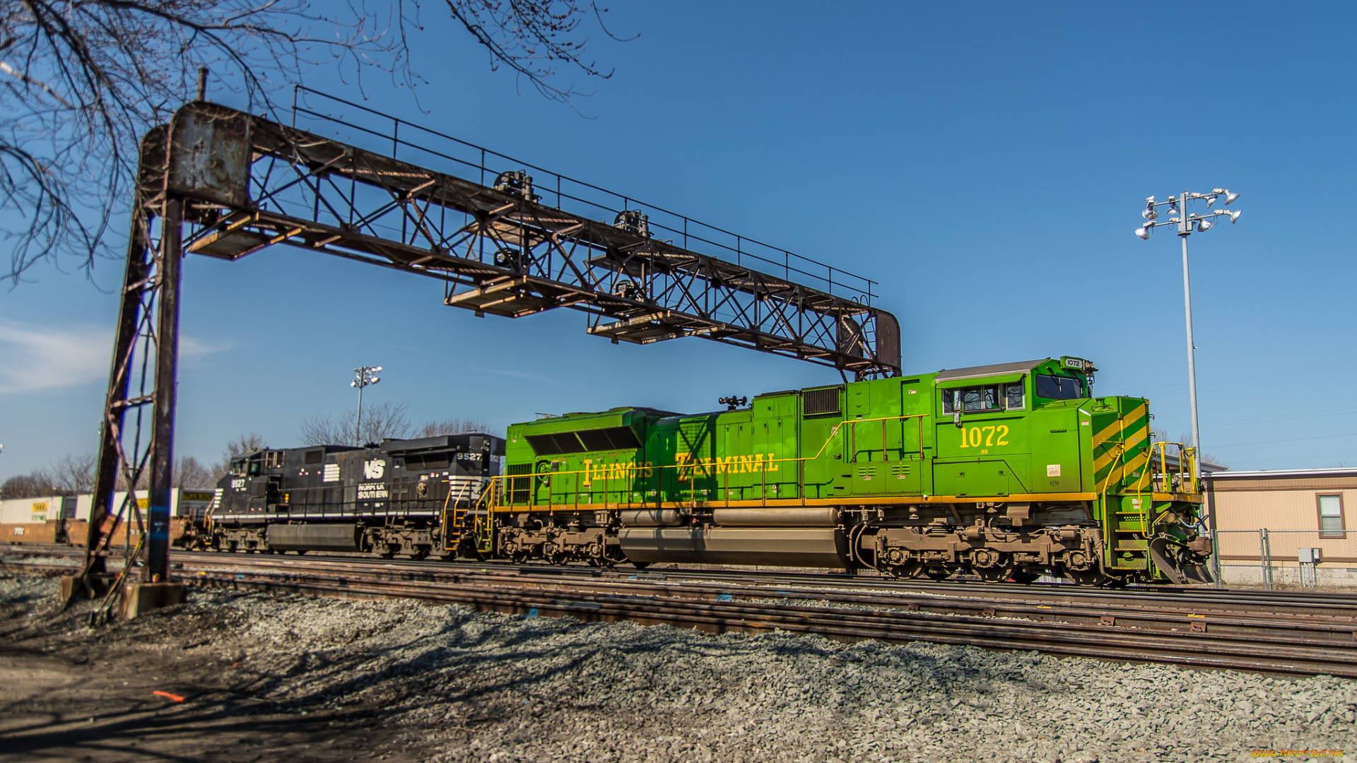 техника, поезда, железная, дорога, локомотив, состав