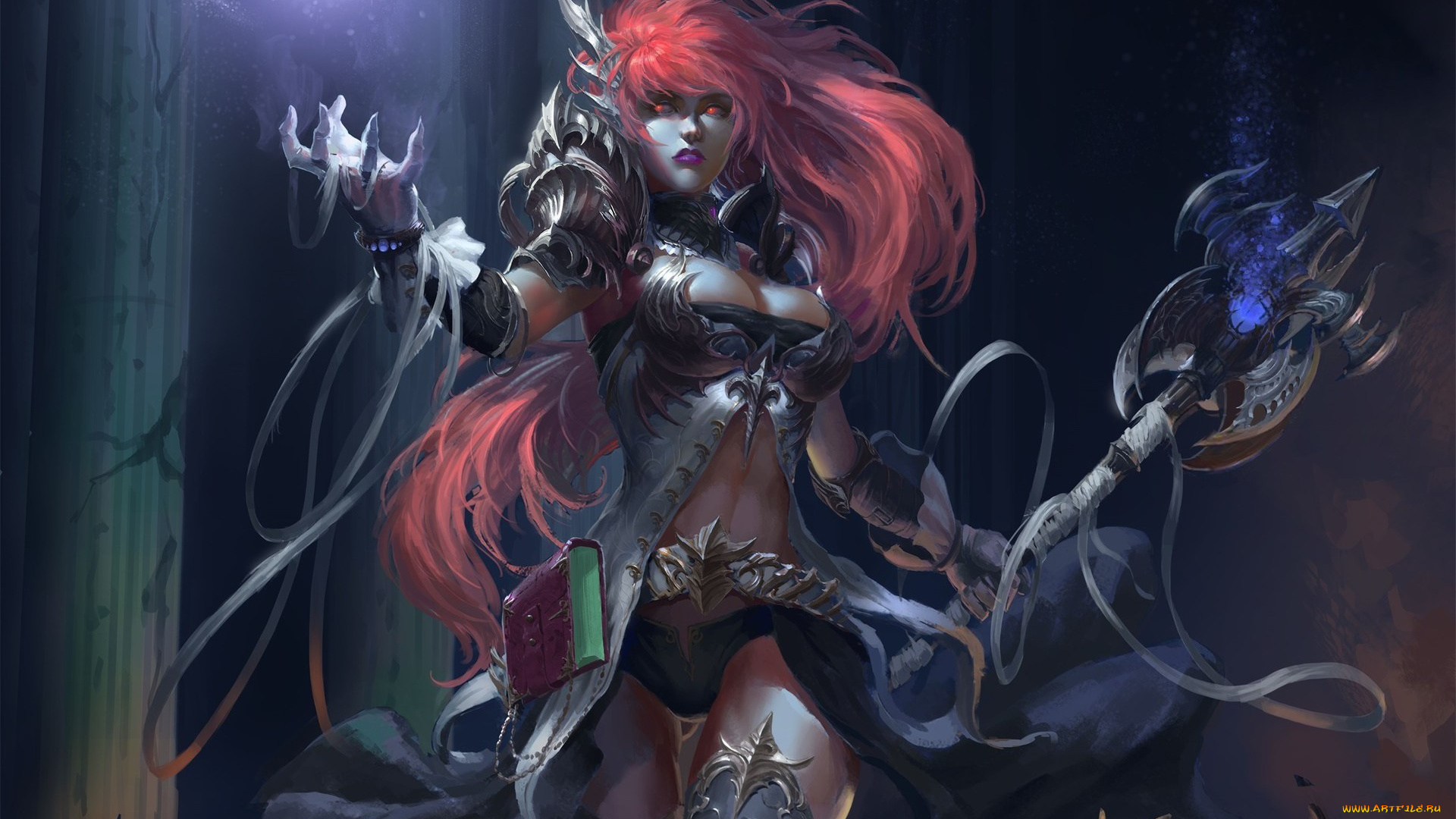 фэнтези, девушки, девушка, доспех