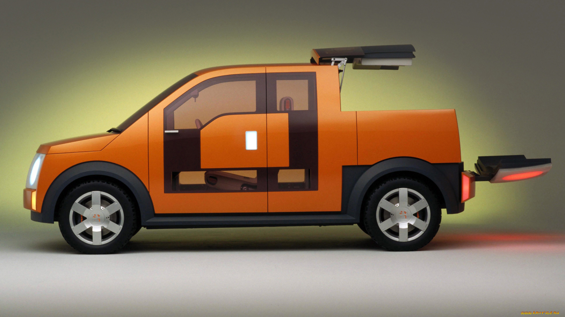 ford, 24-7, pickup, concept, 2000, автомобили, ford, оранжевый, 2000, 24-7, concept, pickup