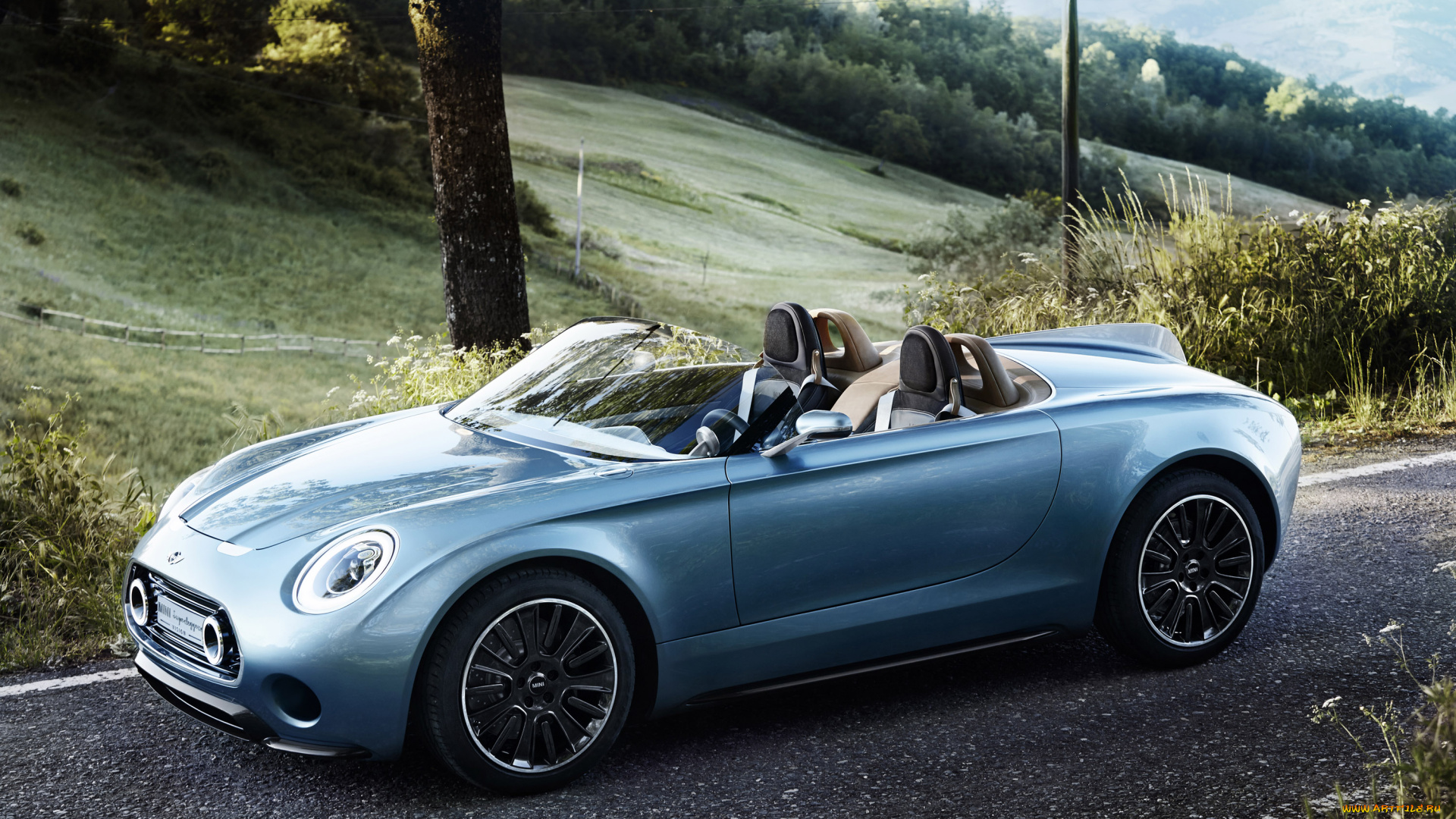mini, superleggera, vision, concept, 2014, автомобили, mini, 2014, concept, vision, superleggera, кабриолет, природа