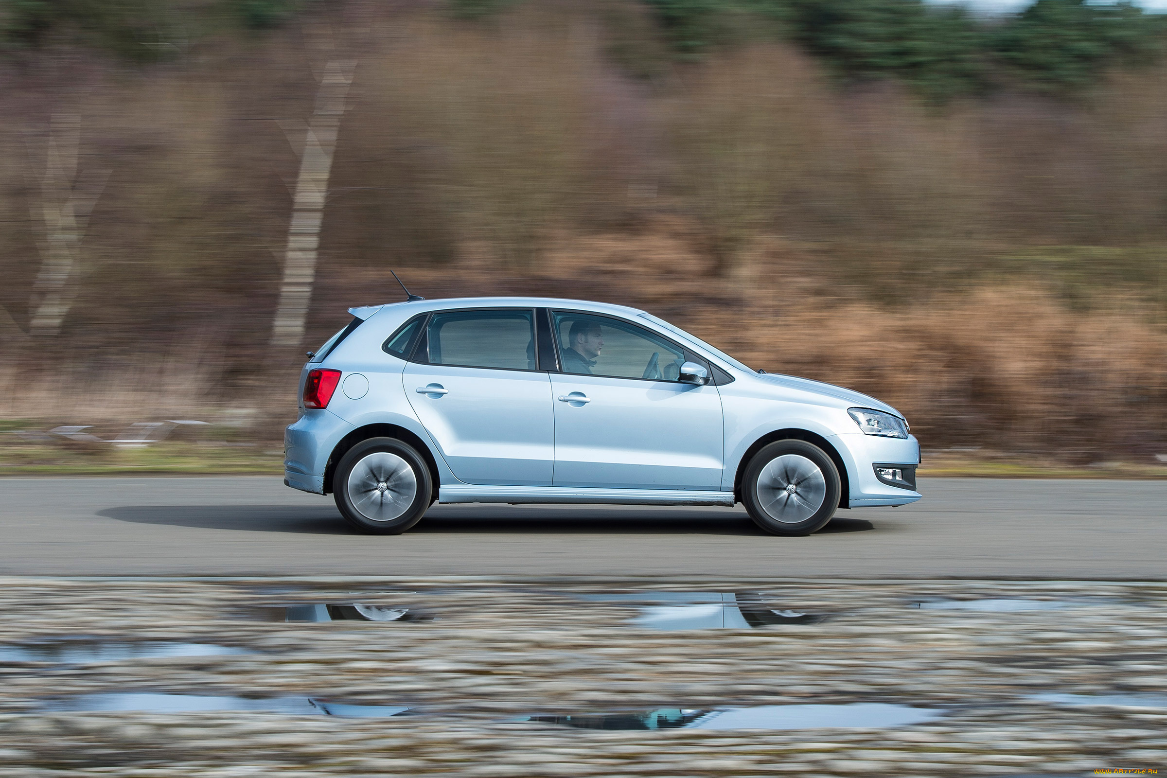 автомобили, volkswagen, bluemotion, polo, typ, 6r, uk-spec, 5-door, 2014г