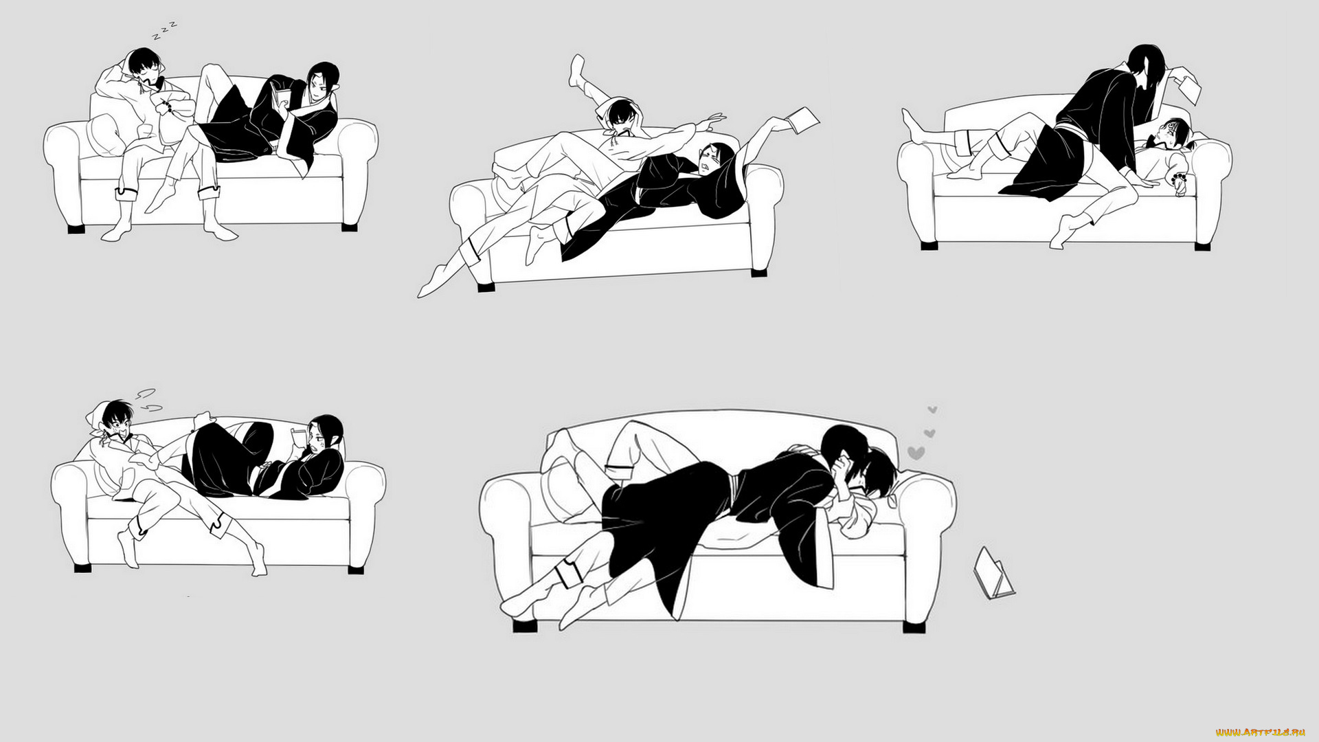 аниме, hoozuki, no, reitetsu, хакутаку, хозуки