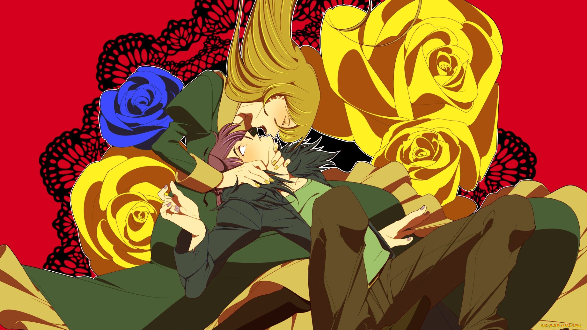 аниме, ib, девочка