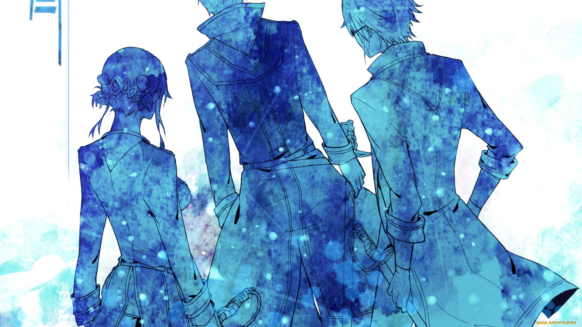 аниме, k, project, силуэты