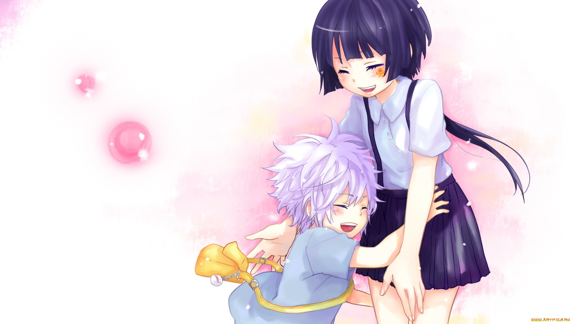 аниме, katekyo, hitman, reborn, бьякуран, небо, дети