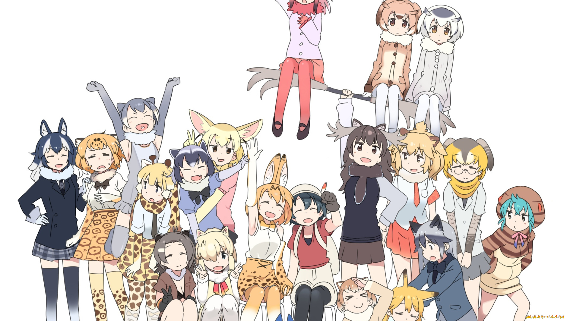 аниме, kemono, friends, kemono, friends