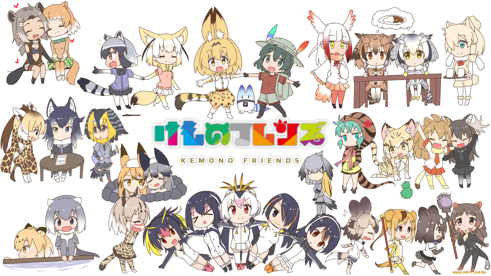 аниме, kemono, friends, kemono, friends