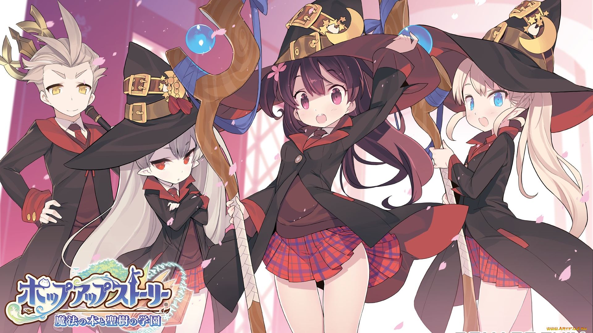 аниме, магия, , колдовство, , halloween, pop-up, story