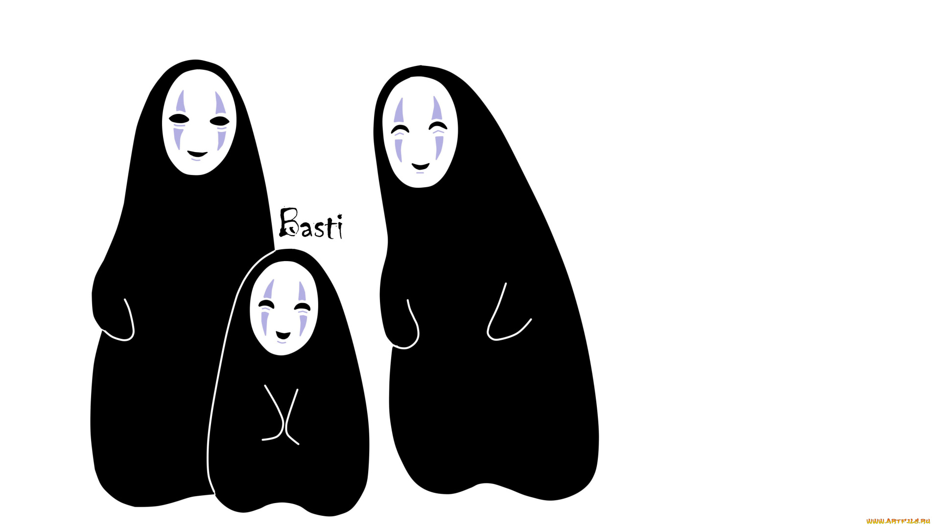 аниме, spirited, away, безликий