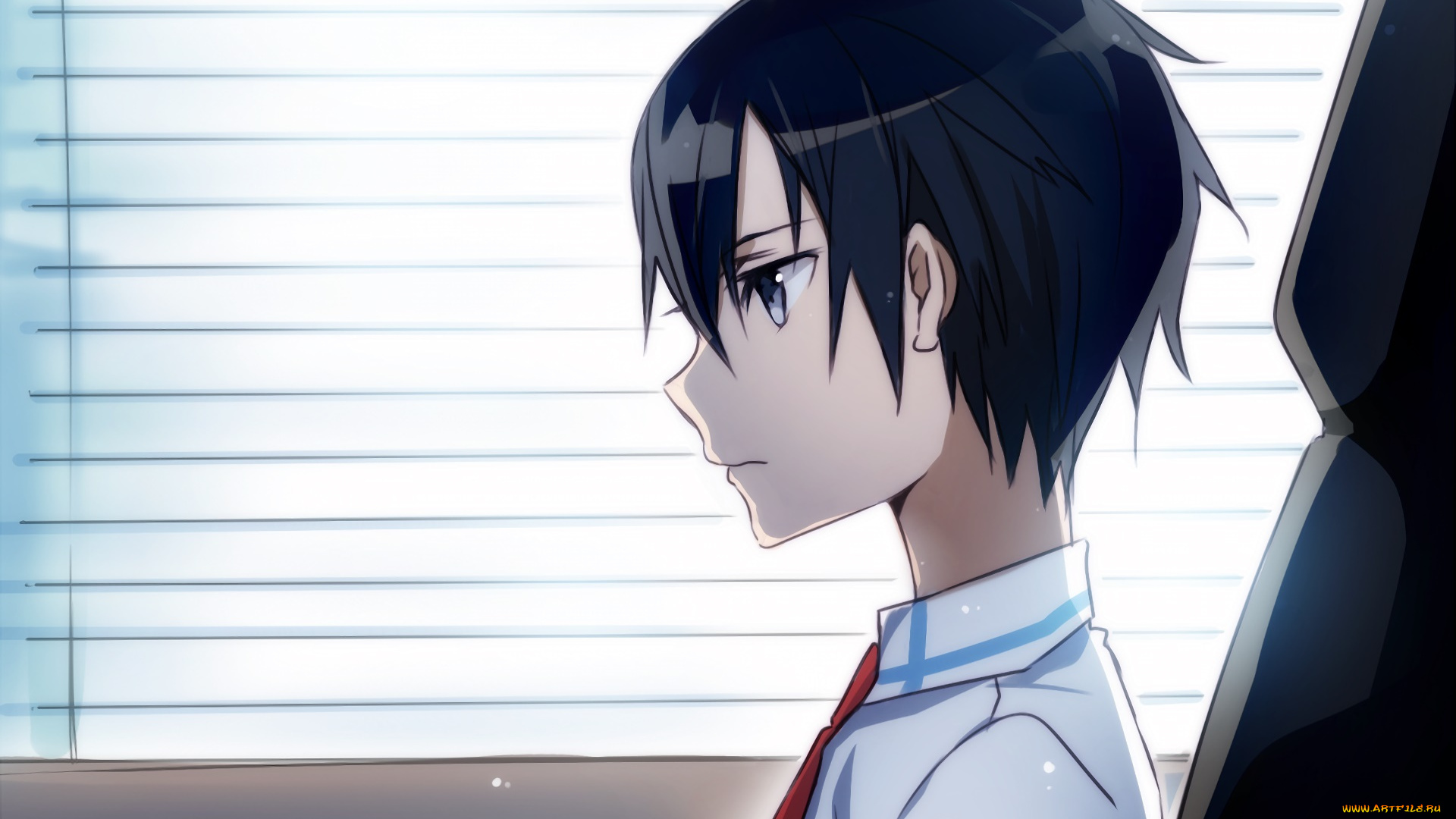 аниме, sword, art, online, взгляд, фон, парень