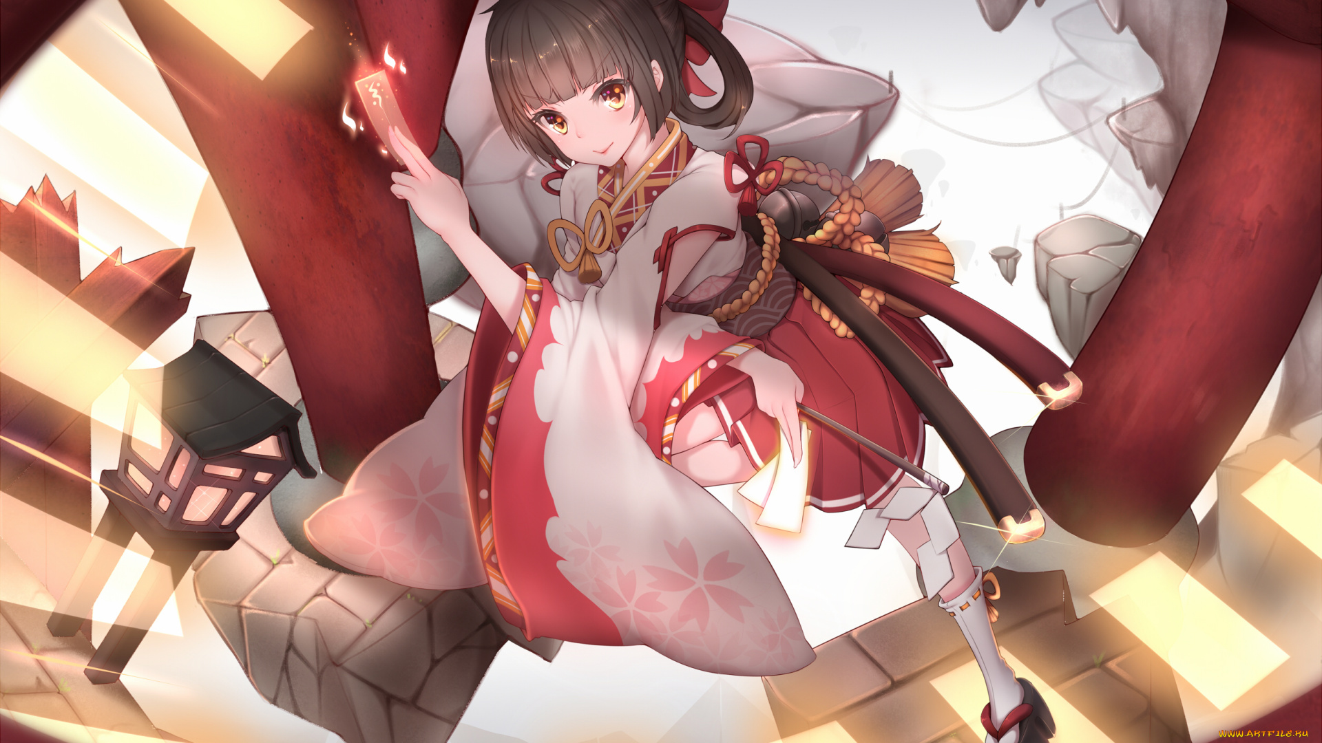 аниме, unknown, , другое, девушка, фон, взгляд