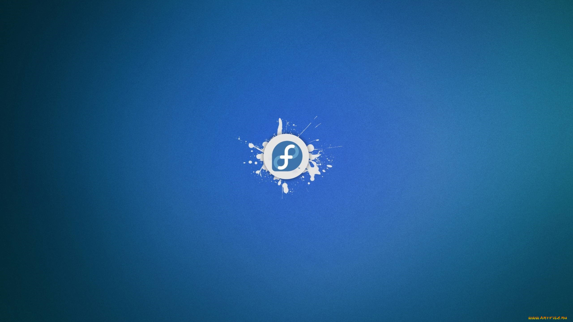 компьютеры, fedora, фон, логотип