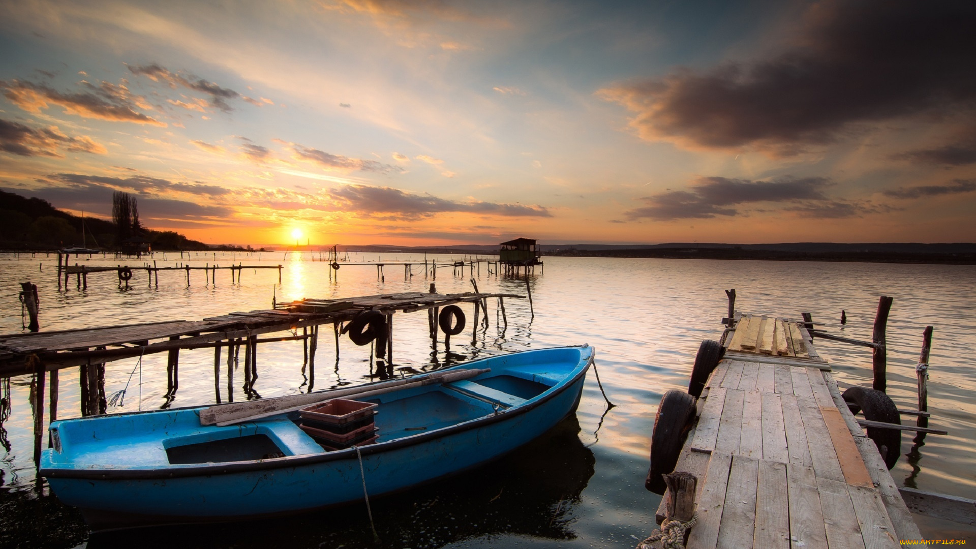 корабли, лодки, , шлюпки, закат, небо, море, ivailo, bosev, bulgaria, varnalake, лодка, причалы