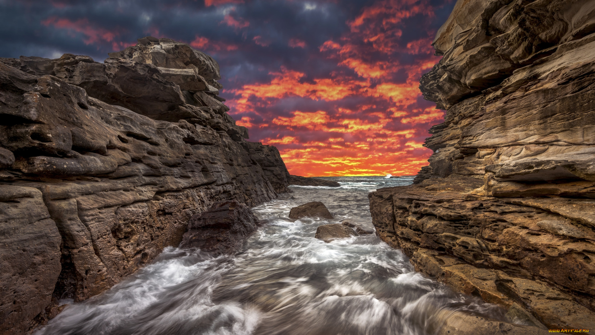 природа, побережье, берег, море