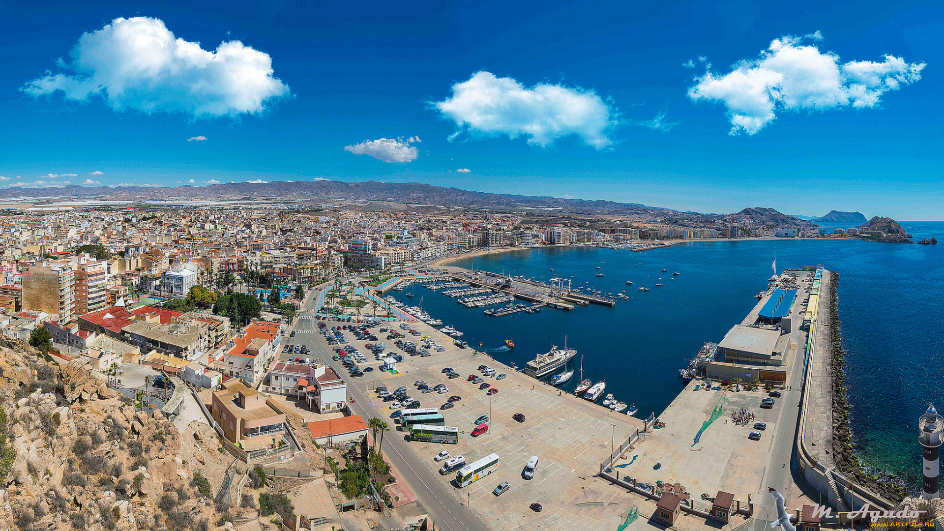 puerto, de, aguilas, города, -, панорамы, побережье