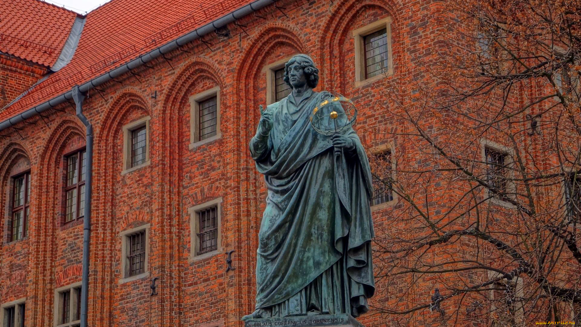 торунь, польша, города, -, памятники, , скульптуры, , арт-объекты, коперник