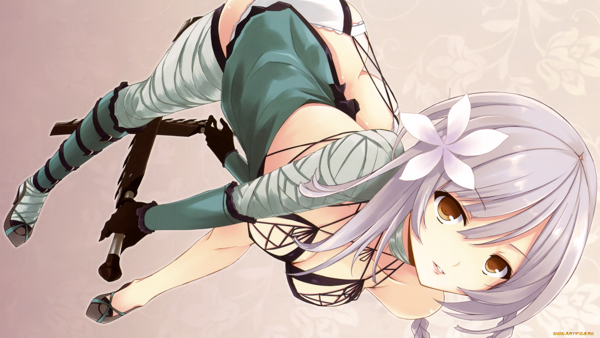 видео, игры, nier, , automata, девушка