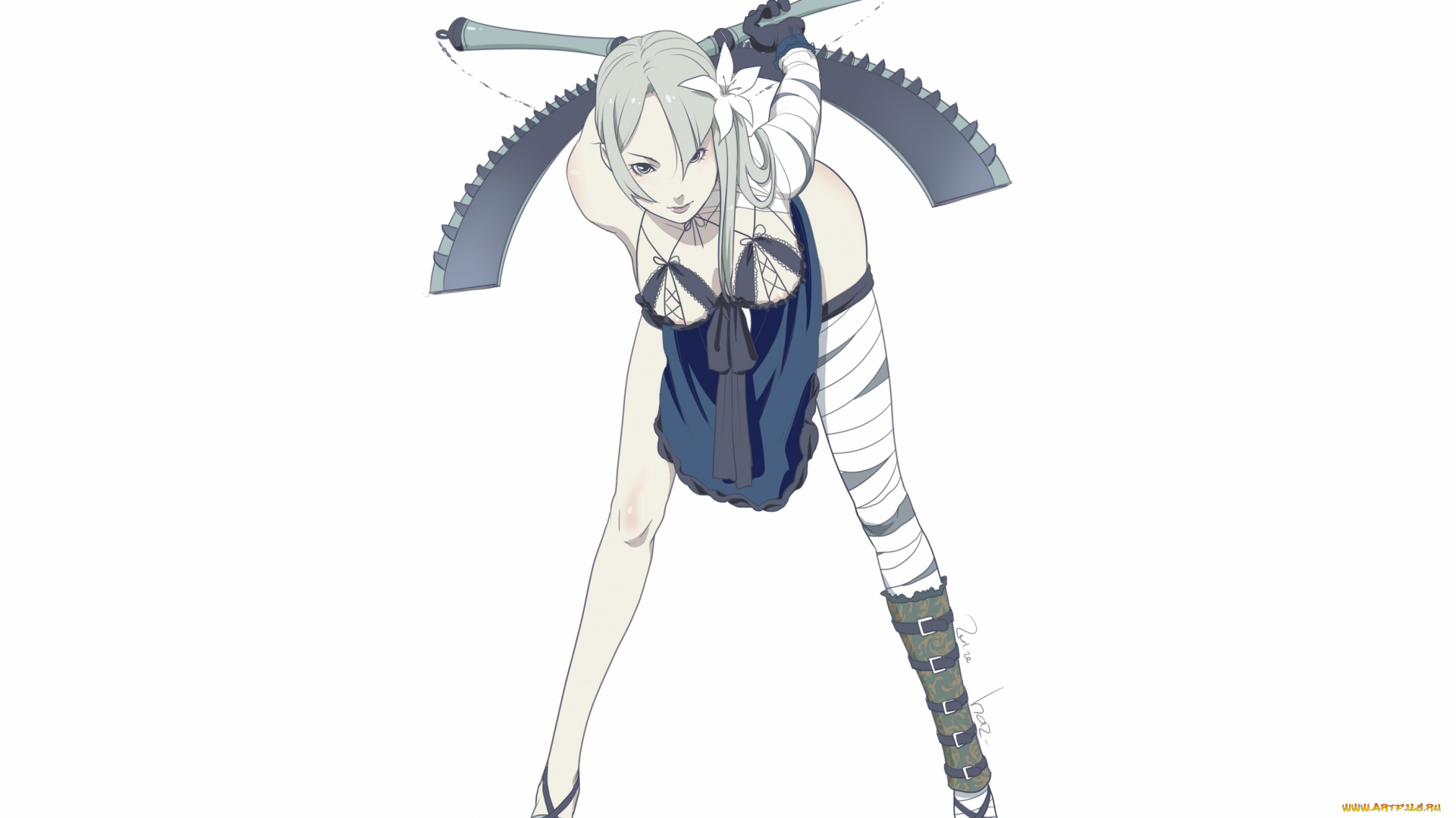 видео, игры, nier, , automata, девушка