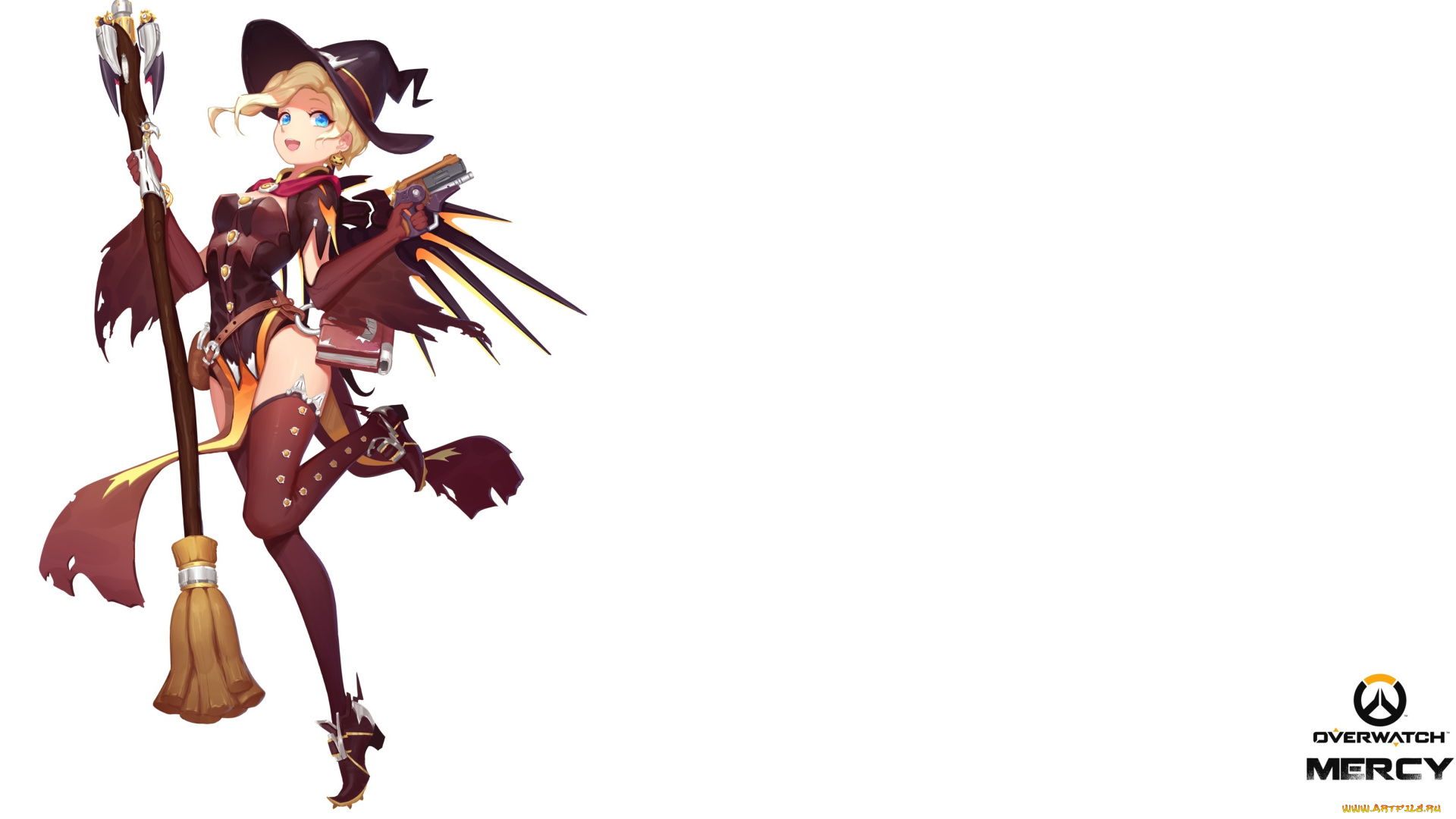 видео, игры, overwatch, девушка