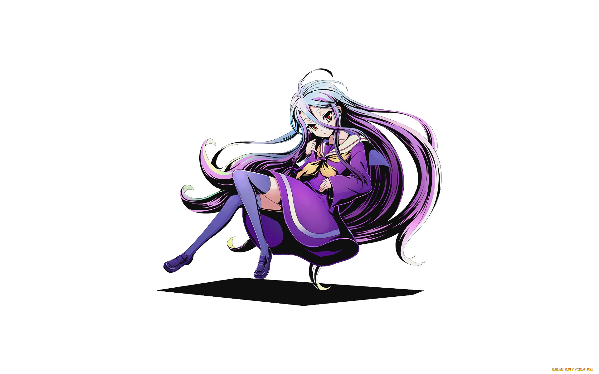 аниме, no, game, no, life, грудь, взгляд, фон, девушка