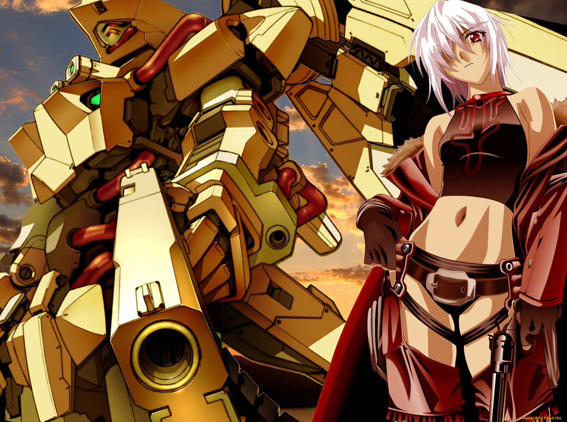 аниме, bakuretsu, tenshi, девушка