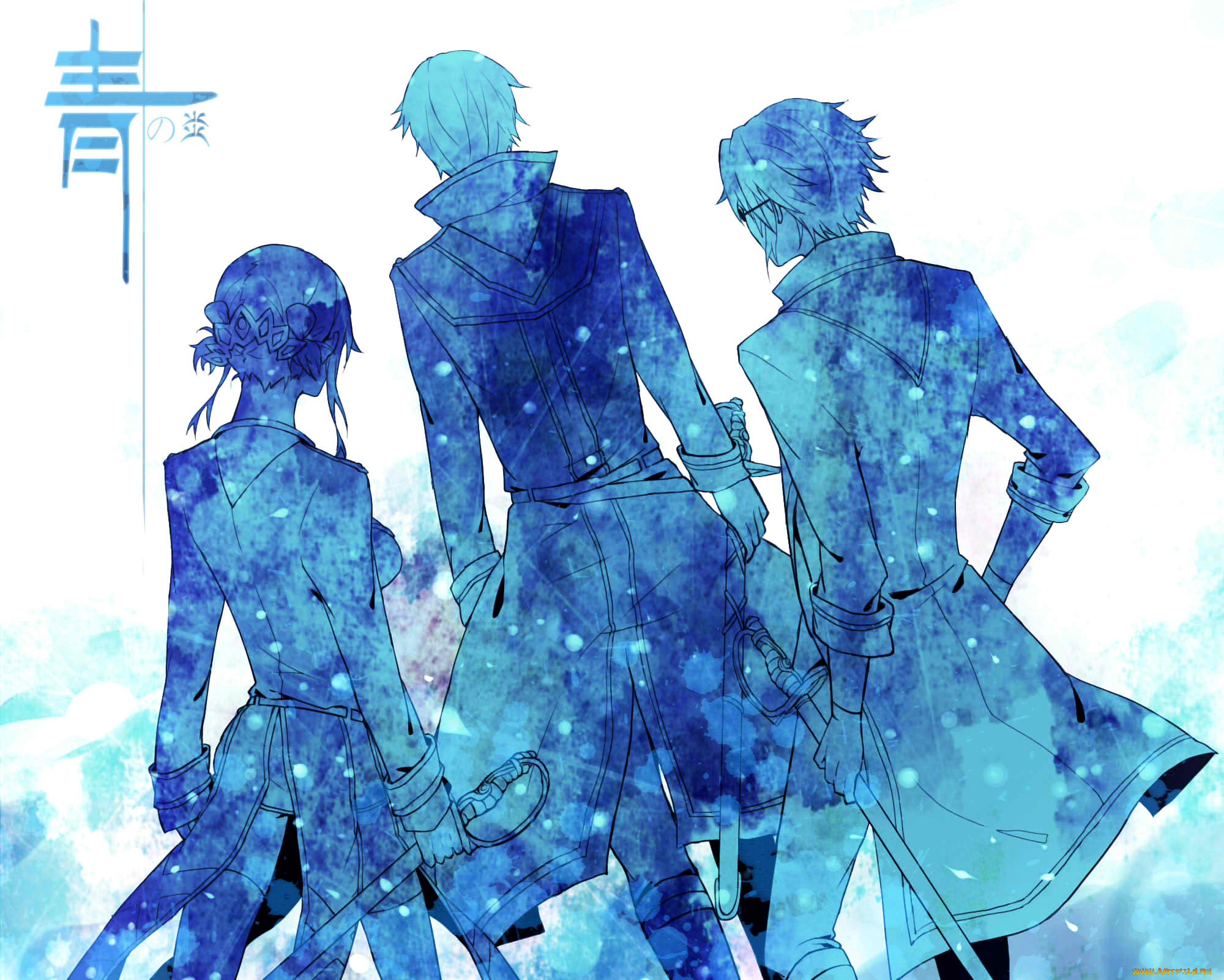 аниме, k, project, силуэты