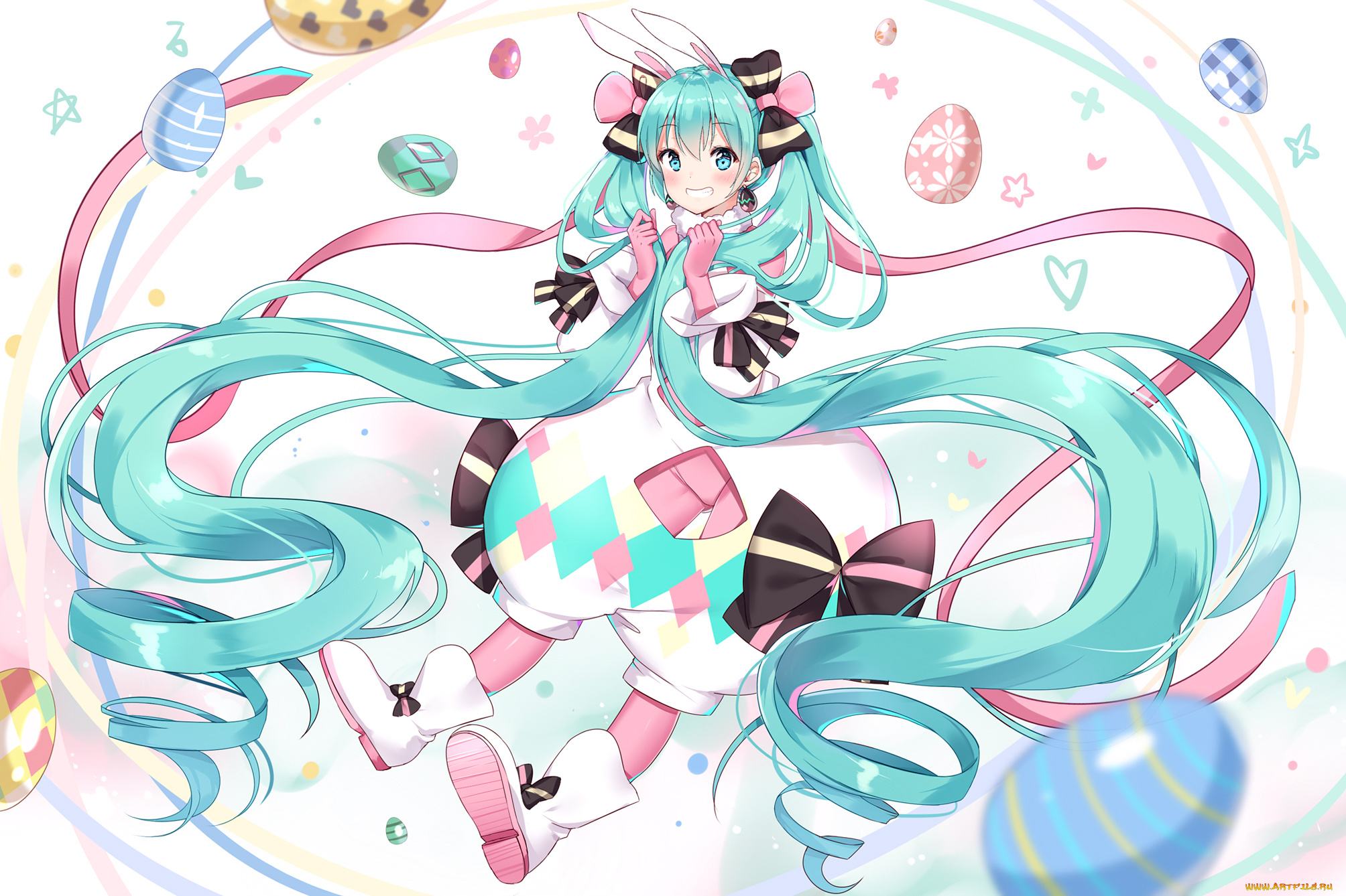 аниме, vocaloid, hatsune, miku