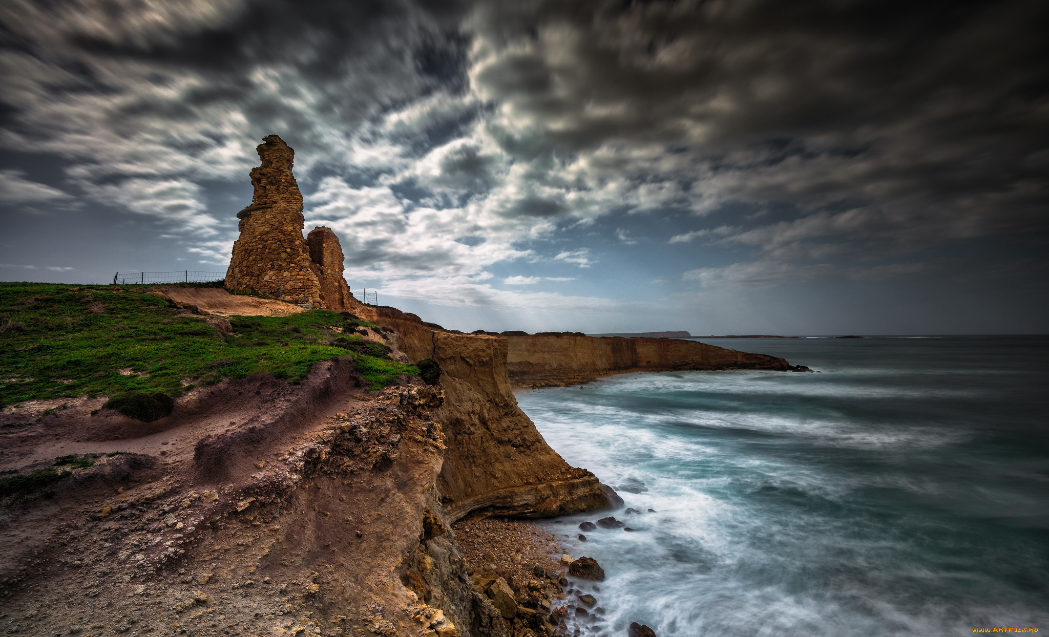 природа, побережье, море, берег