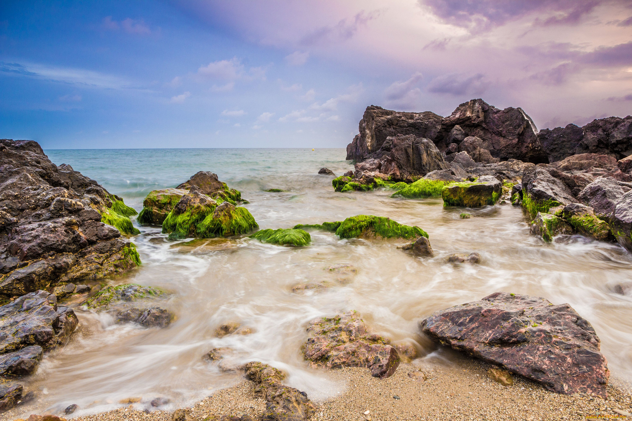 природа, побережье, берег, море