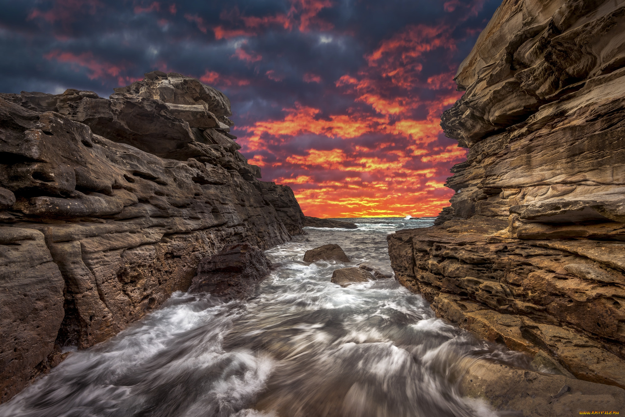 природа, побережье, берег, море