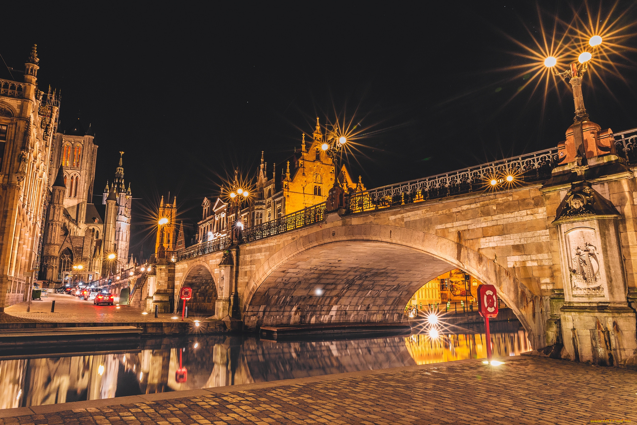 puente, st, , michel, города, париж, , франция, мост, река