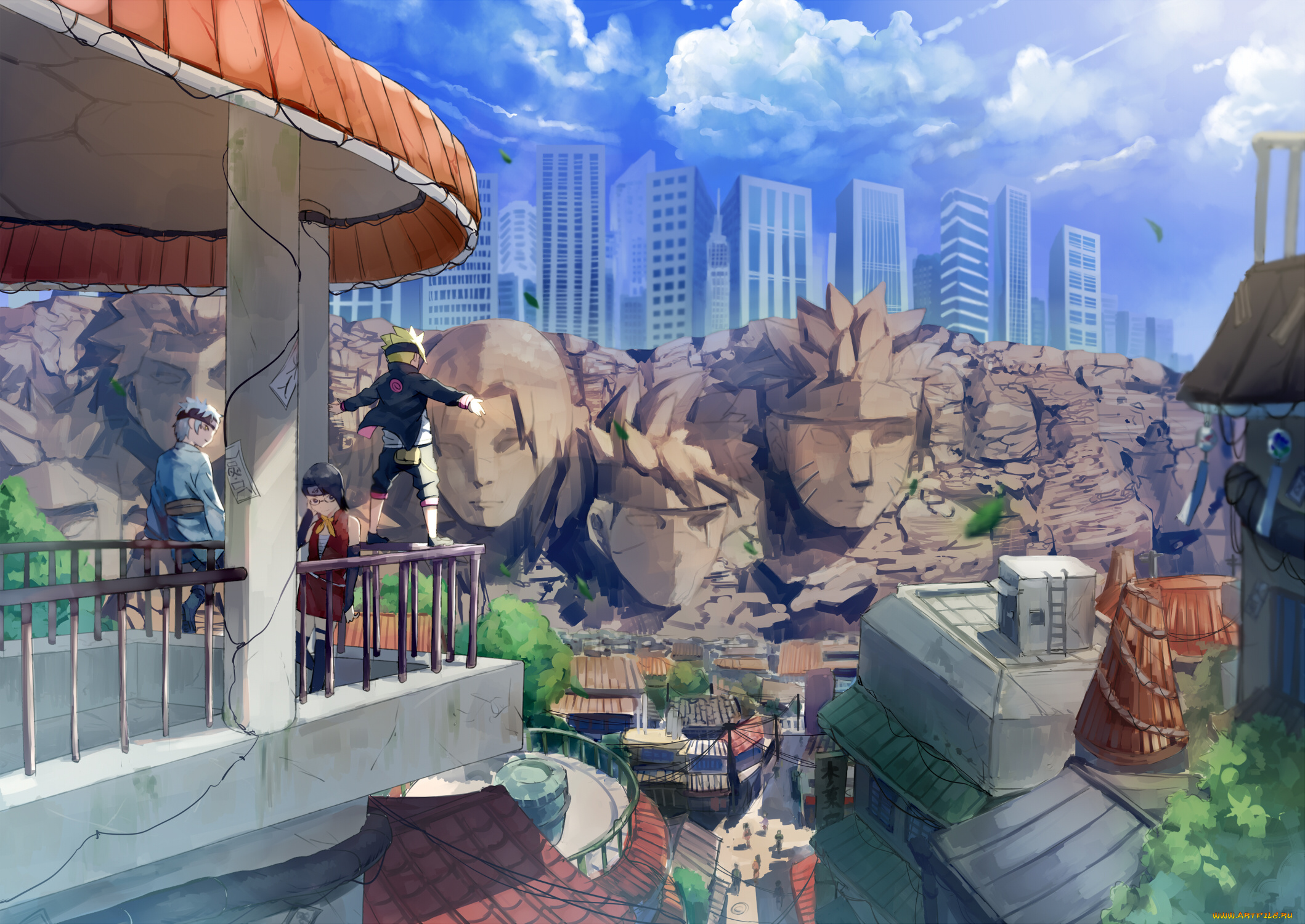 аниме, naruto, uchiha, sarada, mitsuki, uzumaki, boruto