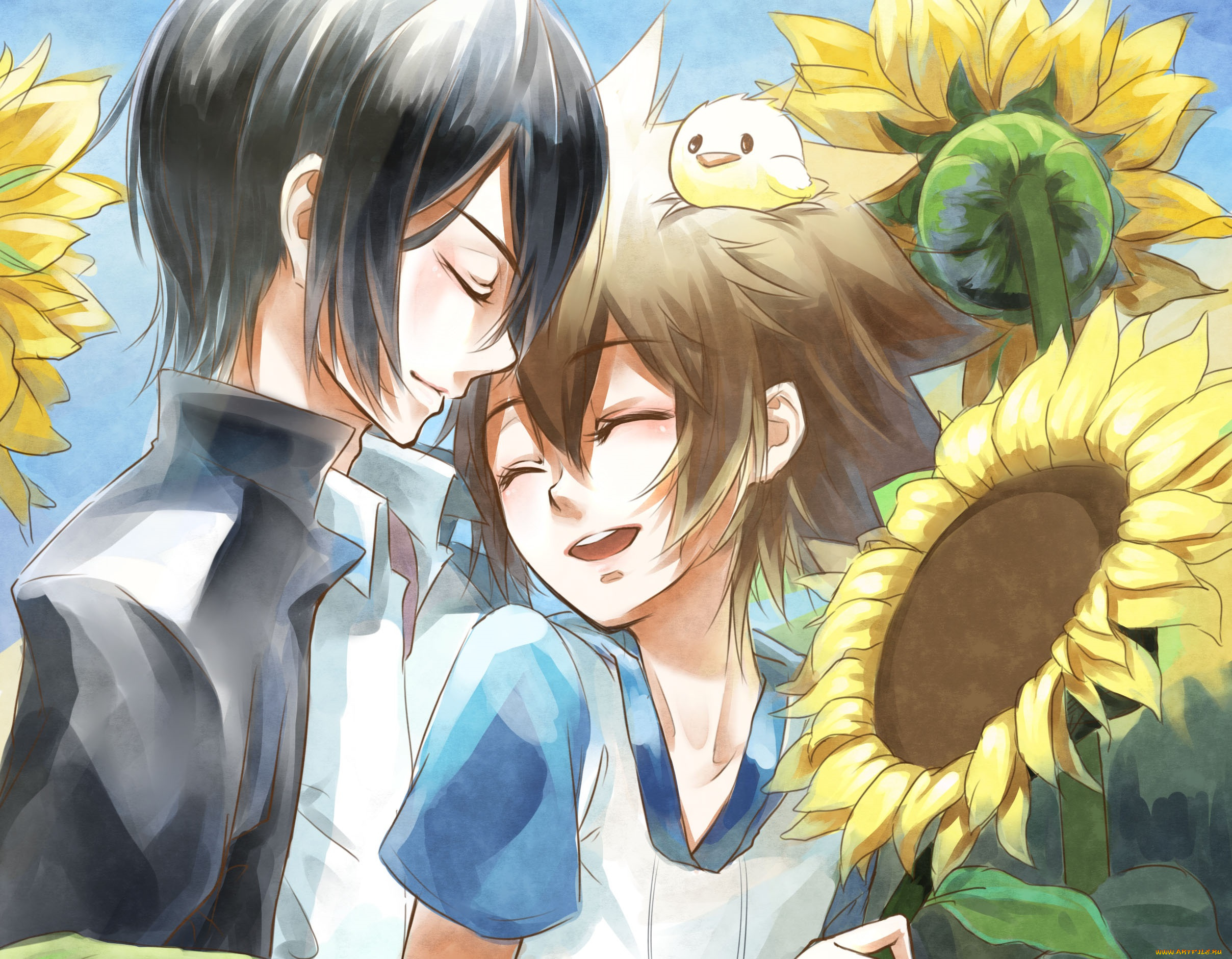 аниме, katekyo, hitman, reborn, савада, стунаёши, хибари, кёя