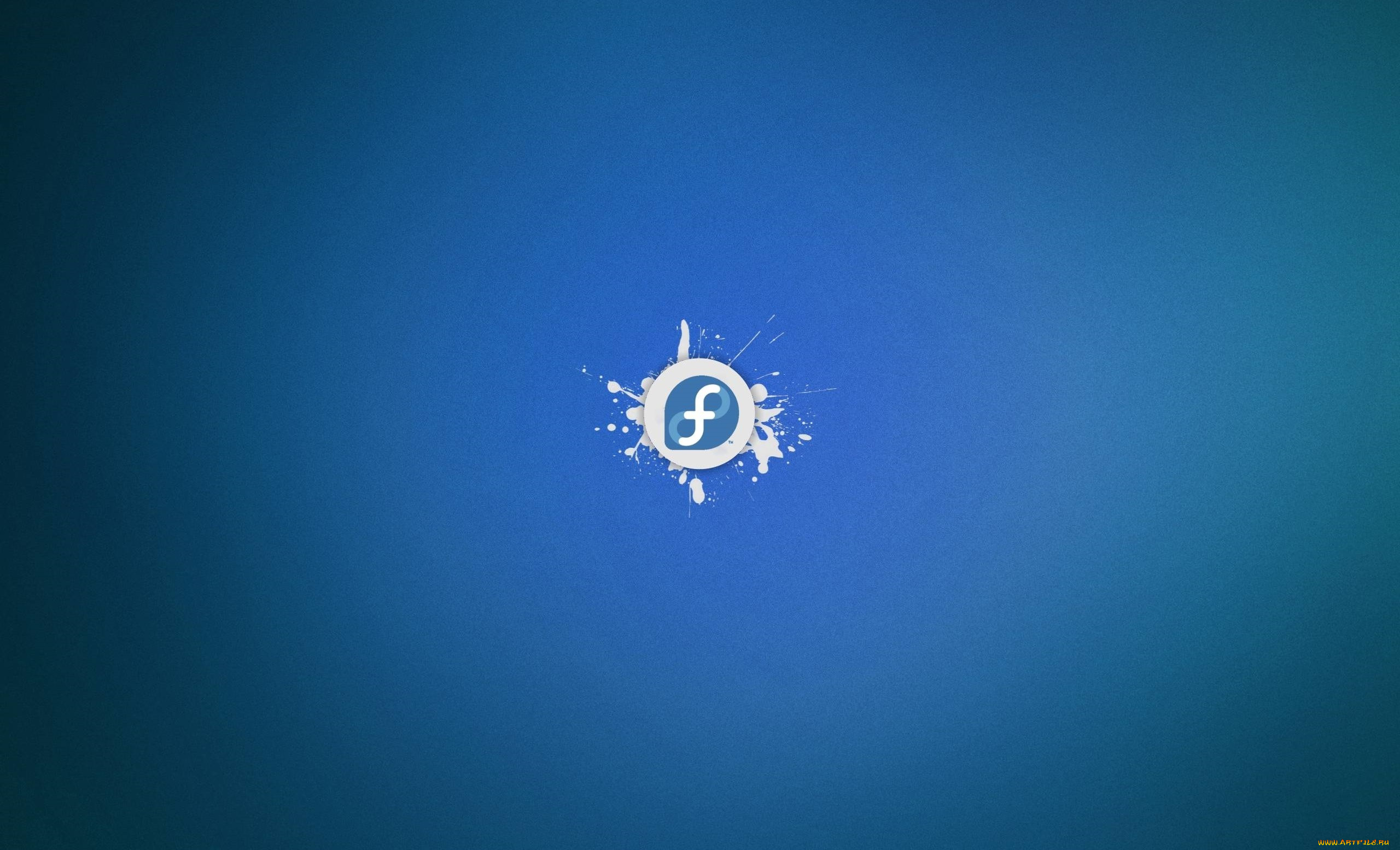 компьютеры, fedora, фон, логотип