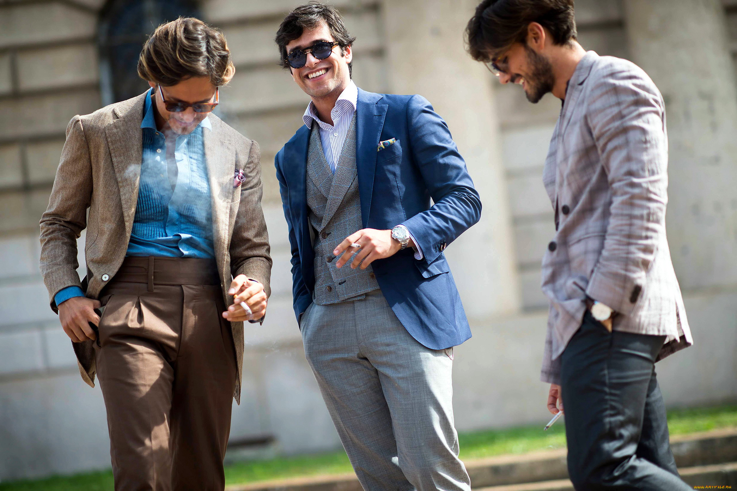 мужчины, -, unsort, беседа, трио