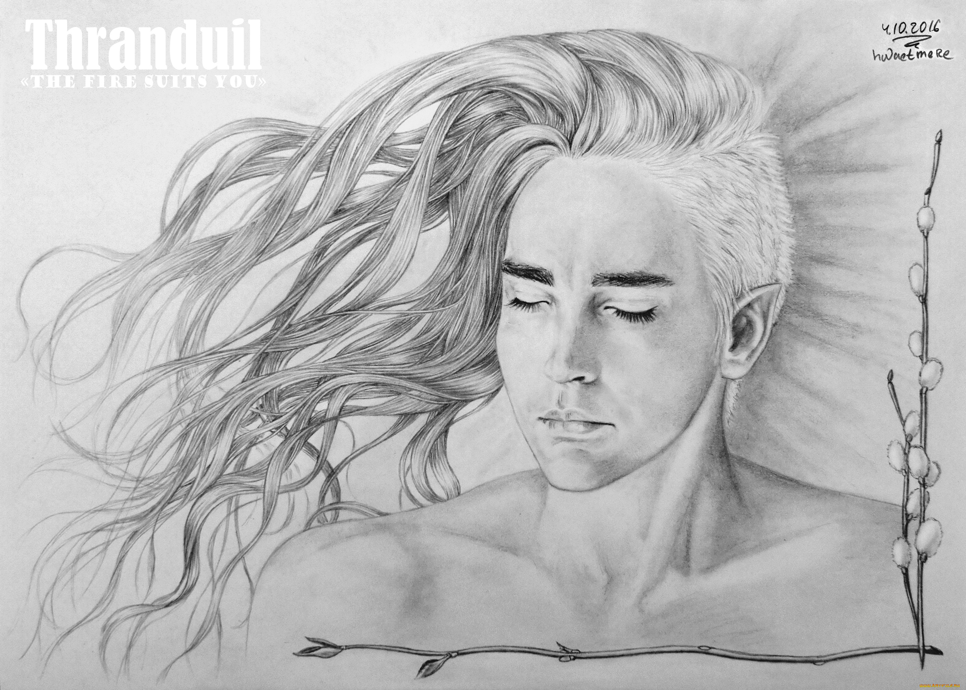 фэнтези, эльфы, эльф, лицо, трандуил