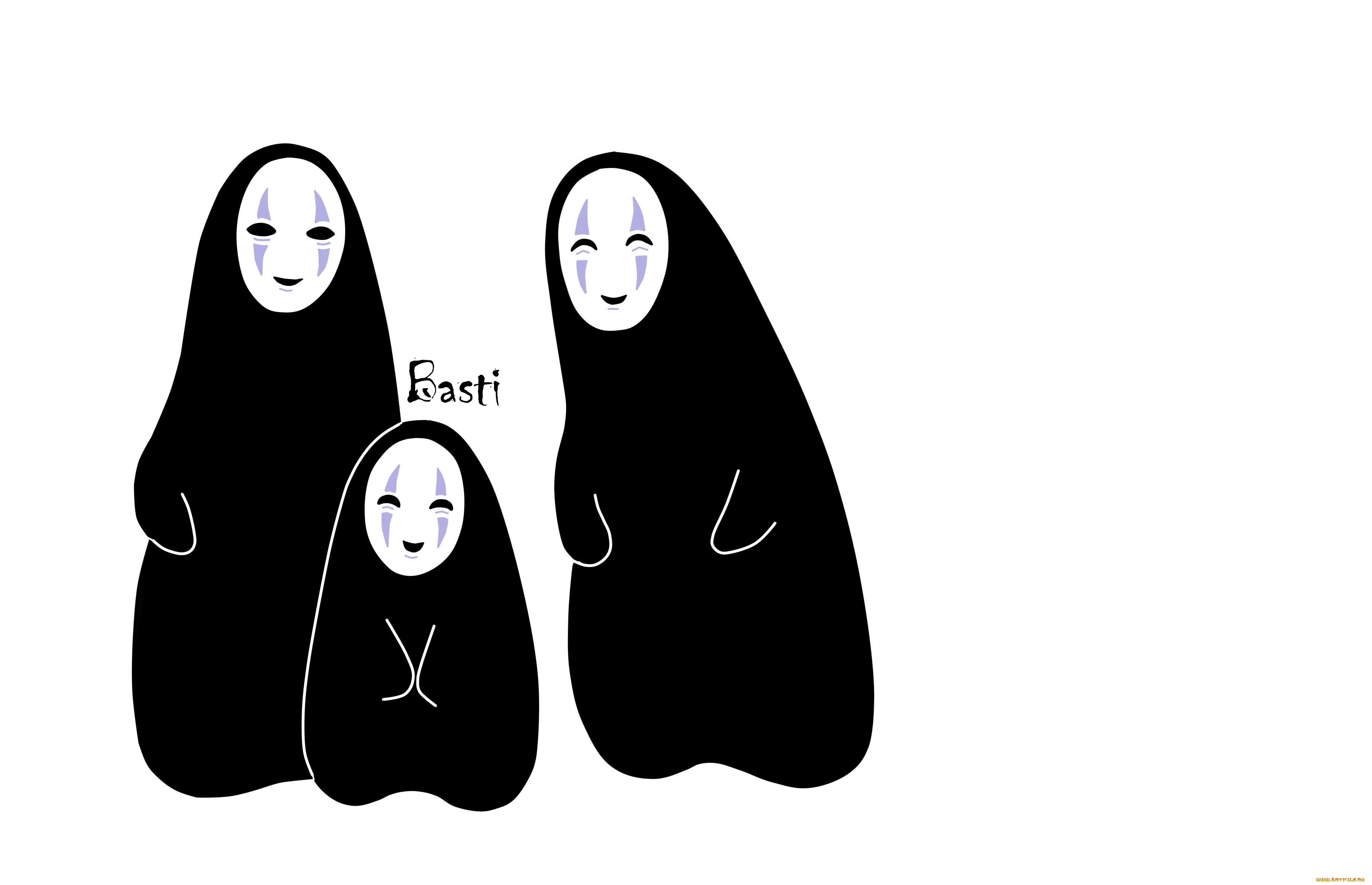 аниме, spirited, away, безликий