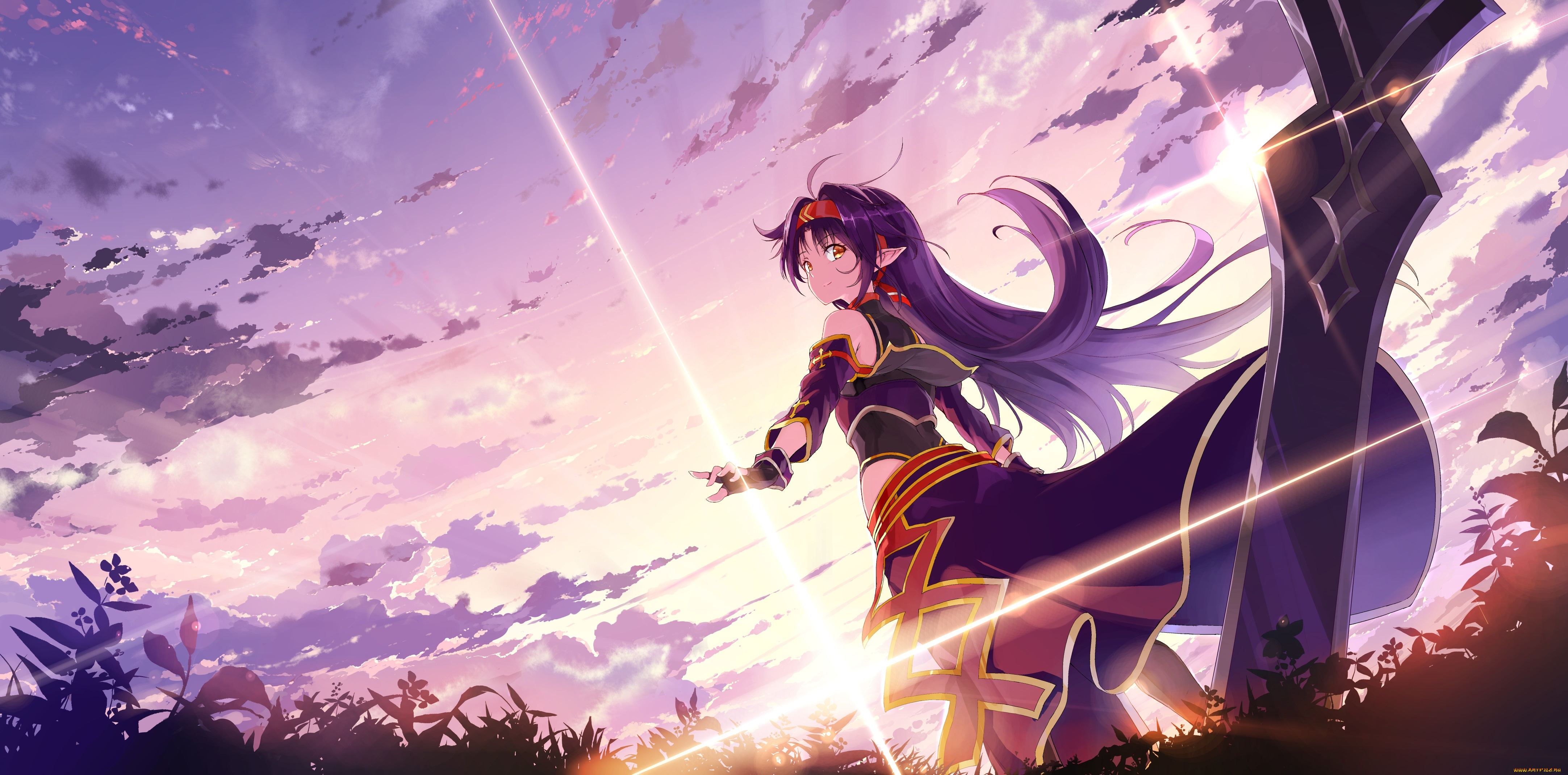 аниме, sword, art, online, konno, yuuki