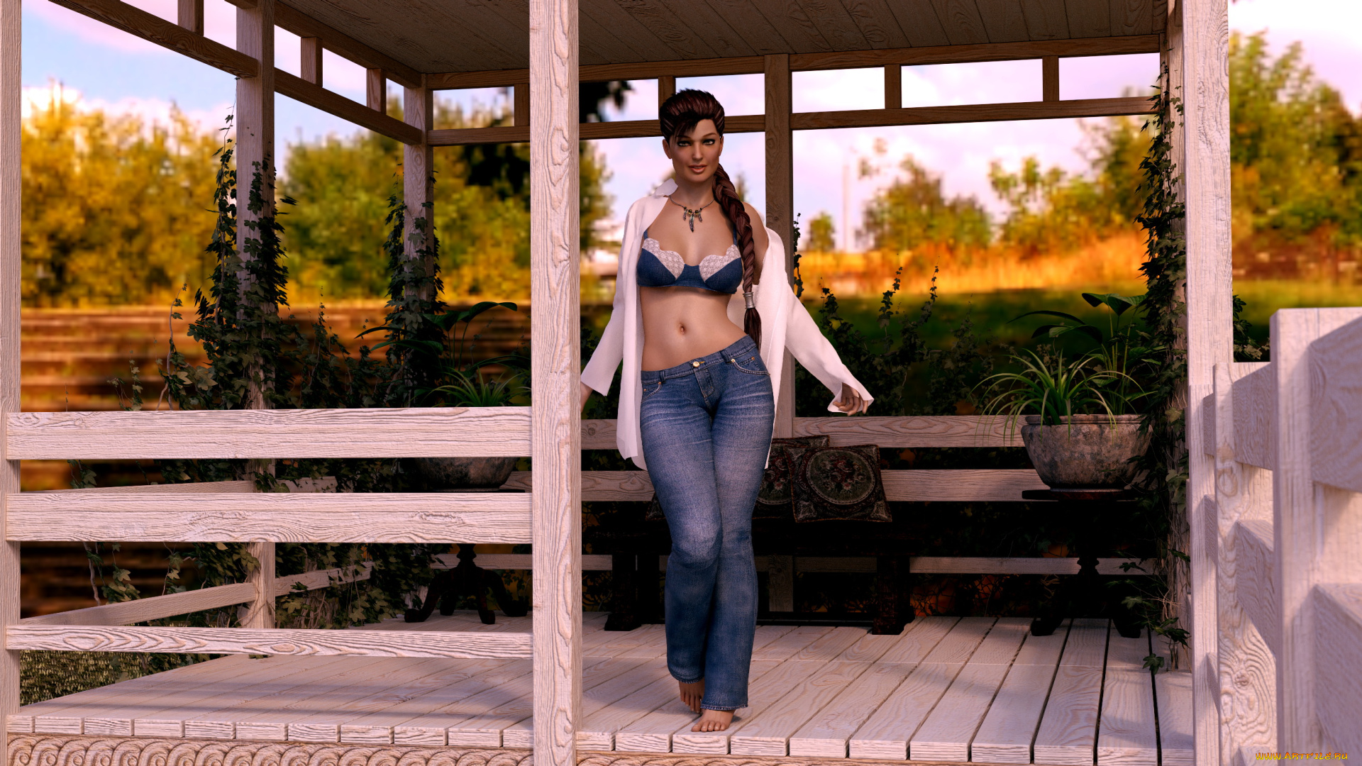 3д, графика, люди, , people, девушка, фон, взгляд