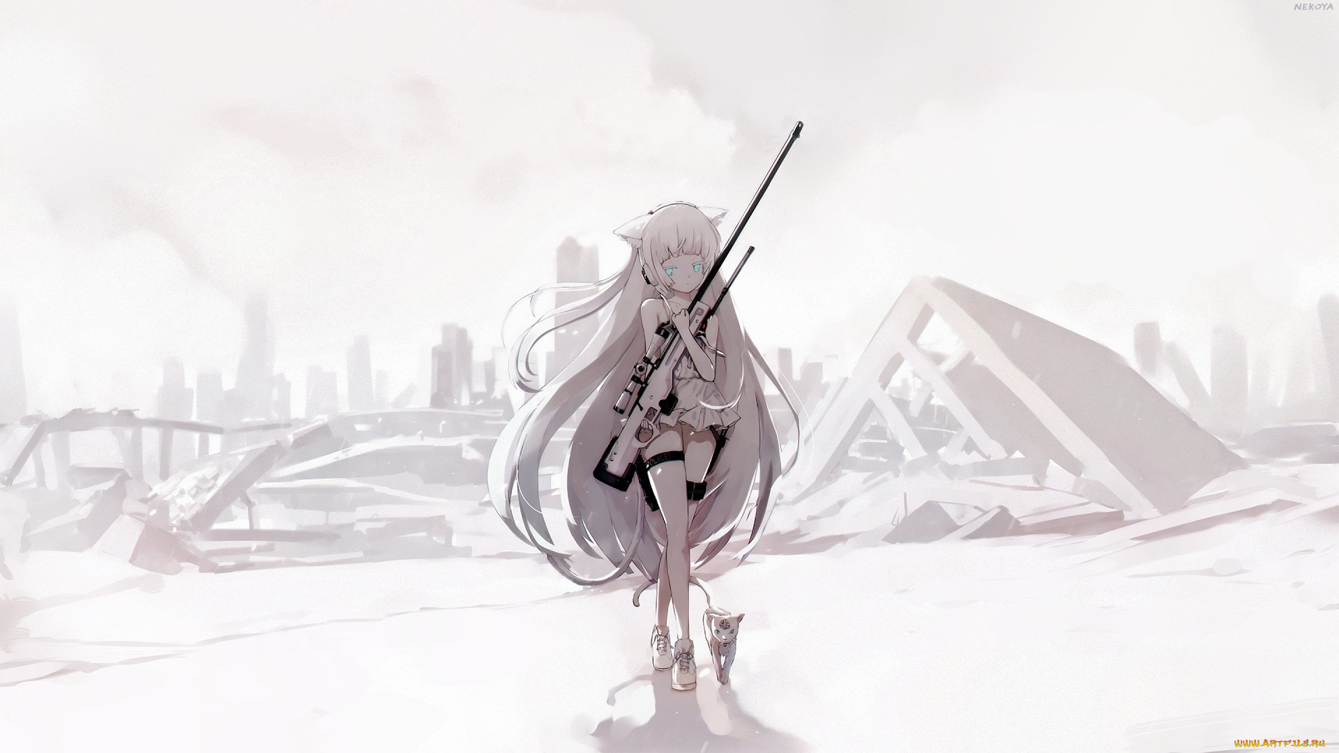 аниме, girls, frontline, girls, frontline