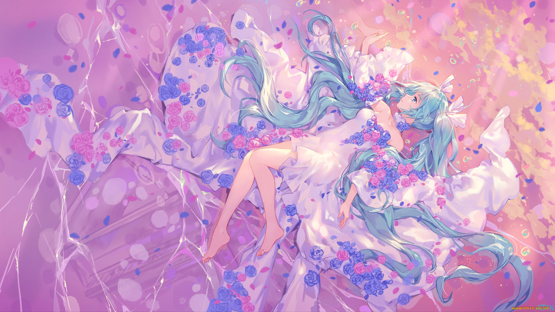 аниме, vocaloid, hatsune, miku, atdan