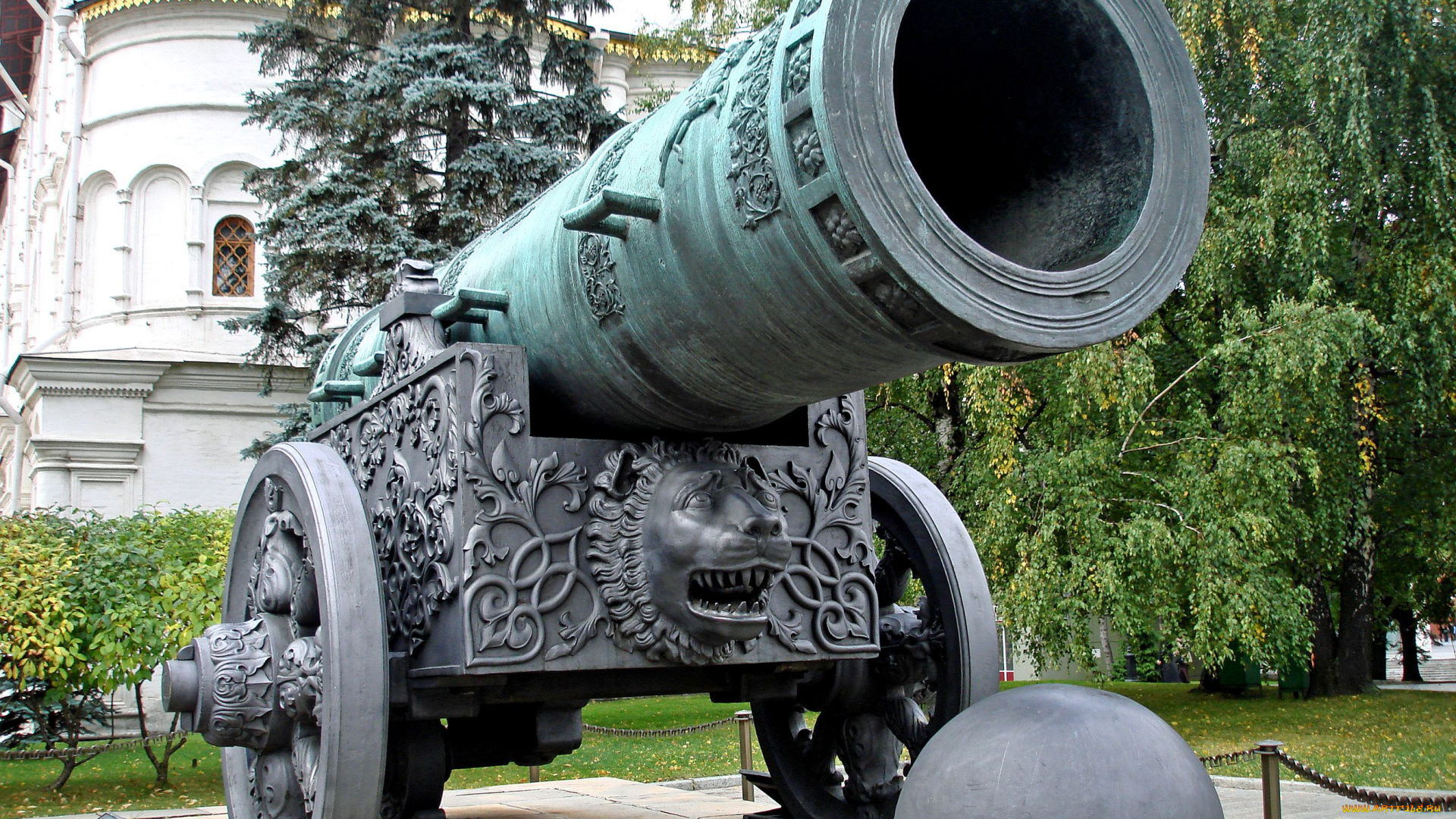 царь-, пушка, города, москва, , россия, памятник, царь-, пушка, москва, кремль