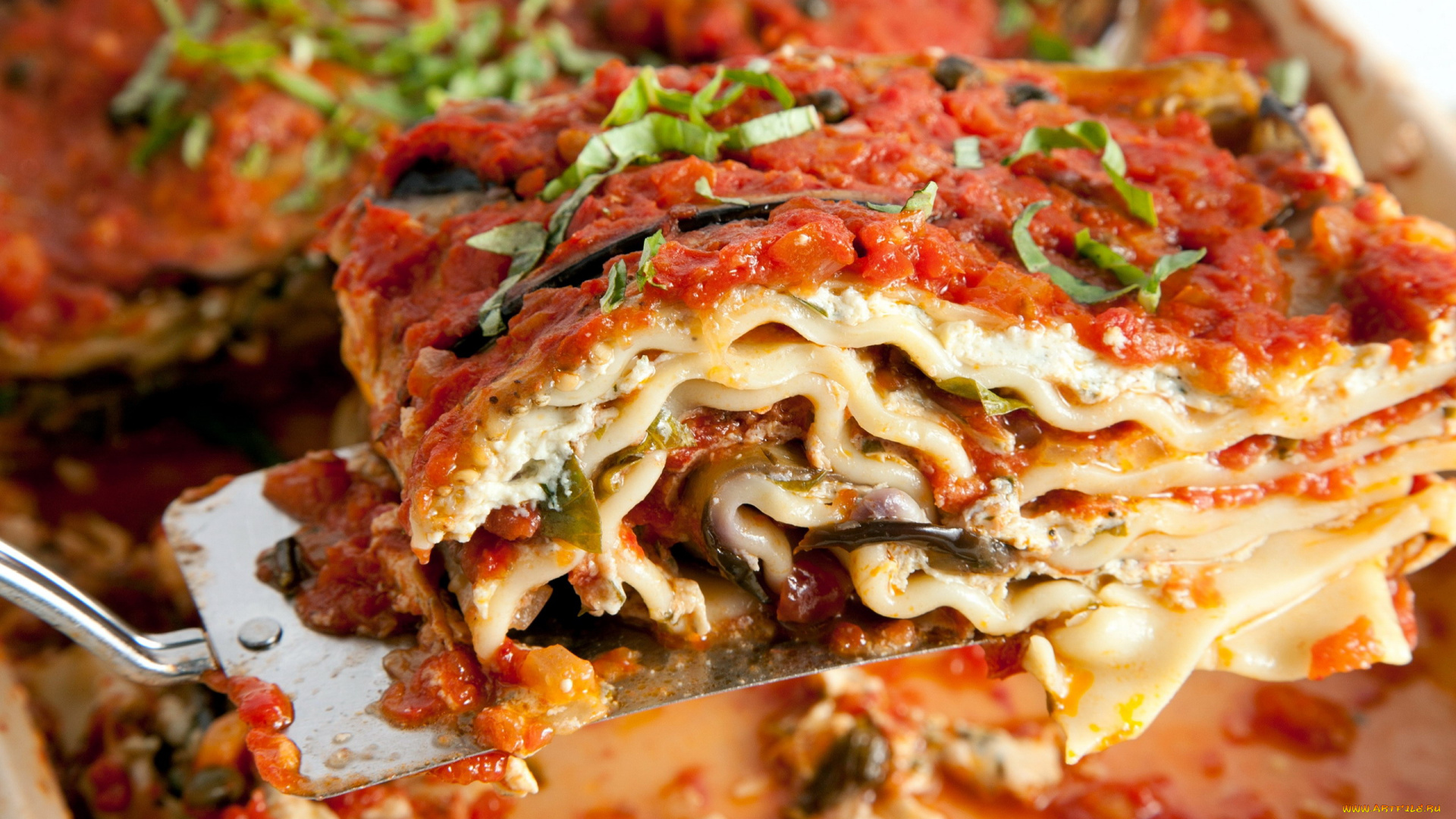 еда, вторые, блюда, лазанья