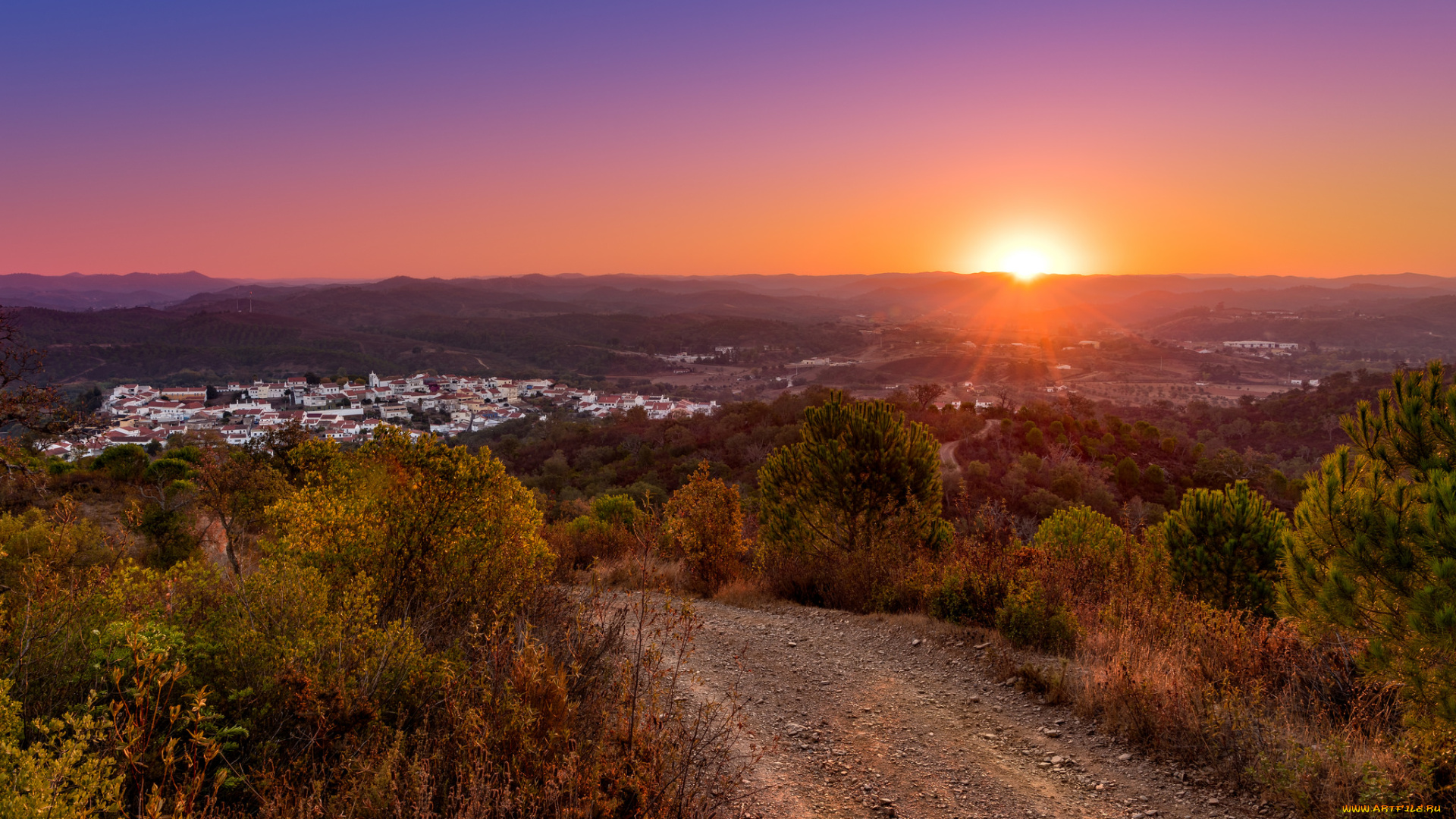 города, -, пейзажи, простор