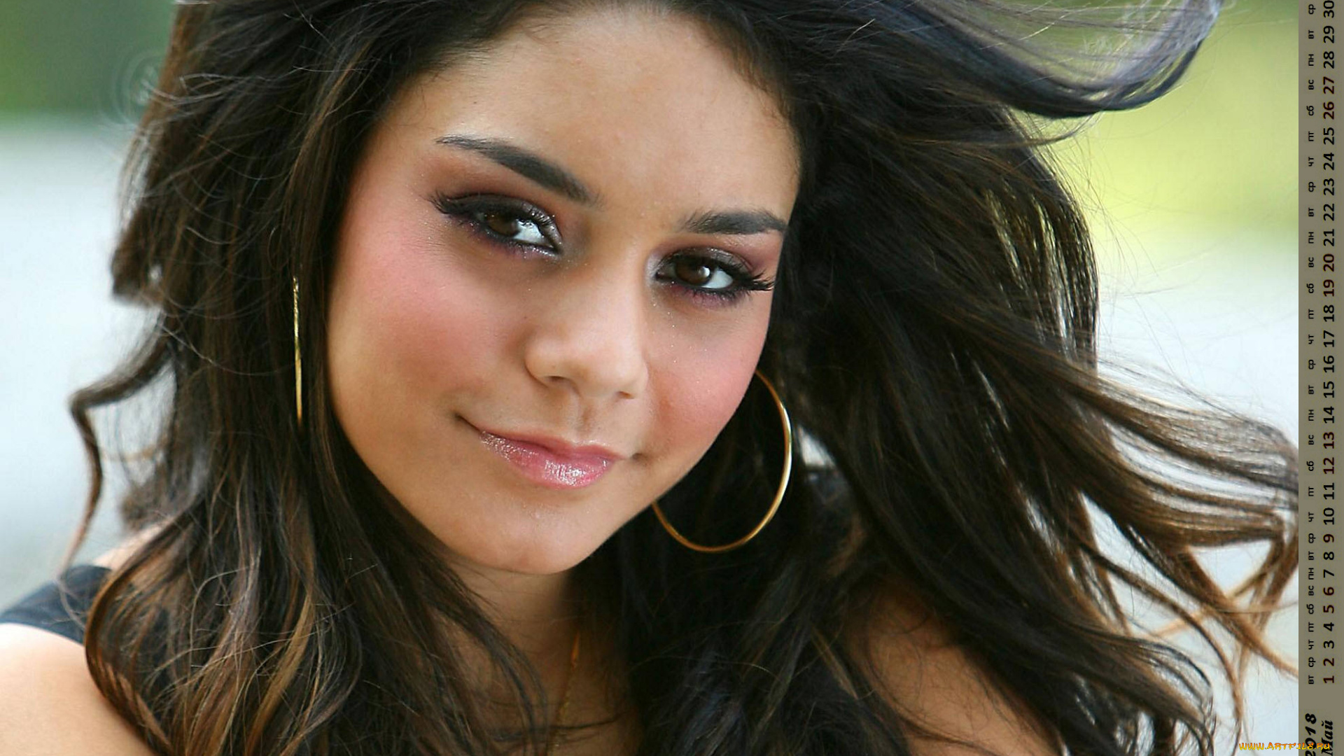 календари, девушки, лицо, взгляд