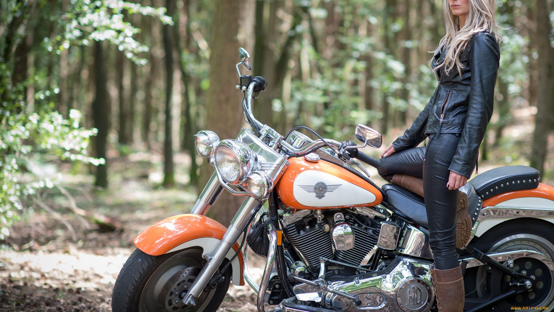 мотоциклы, мото, с, девушкой, девушки