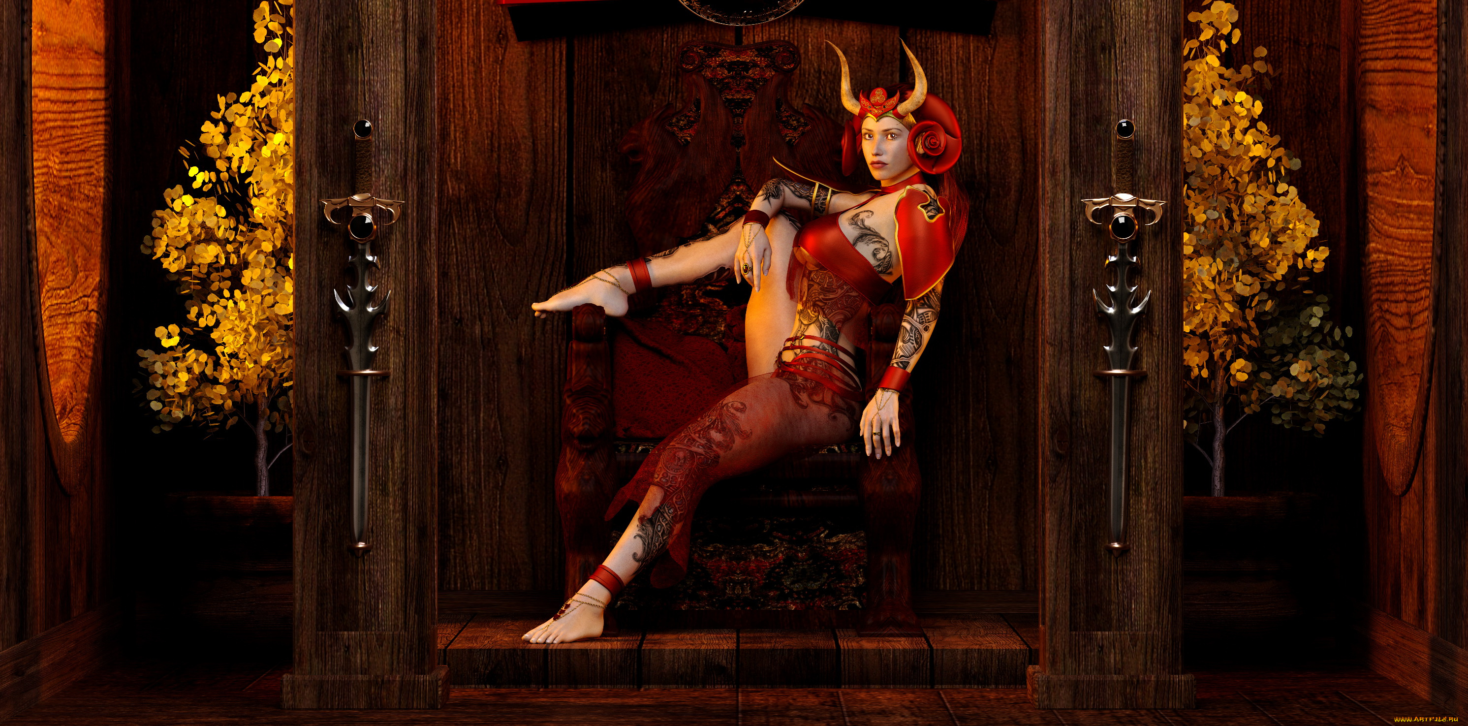 3д, графика, фантазия, , fantasy, девушка, взгляд, фон